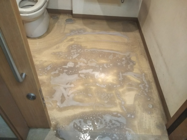 こだわった洗浄をしたトイレ床