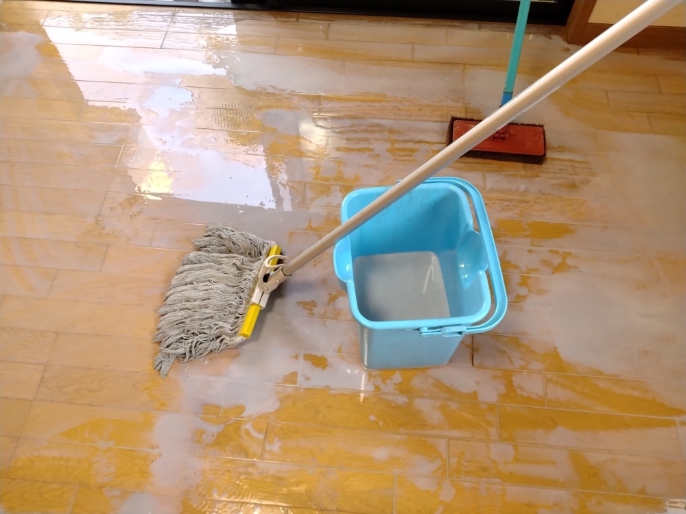 剥離作業：塗り込み