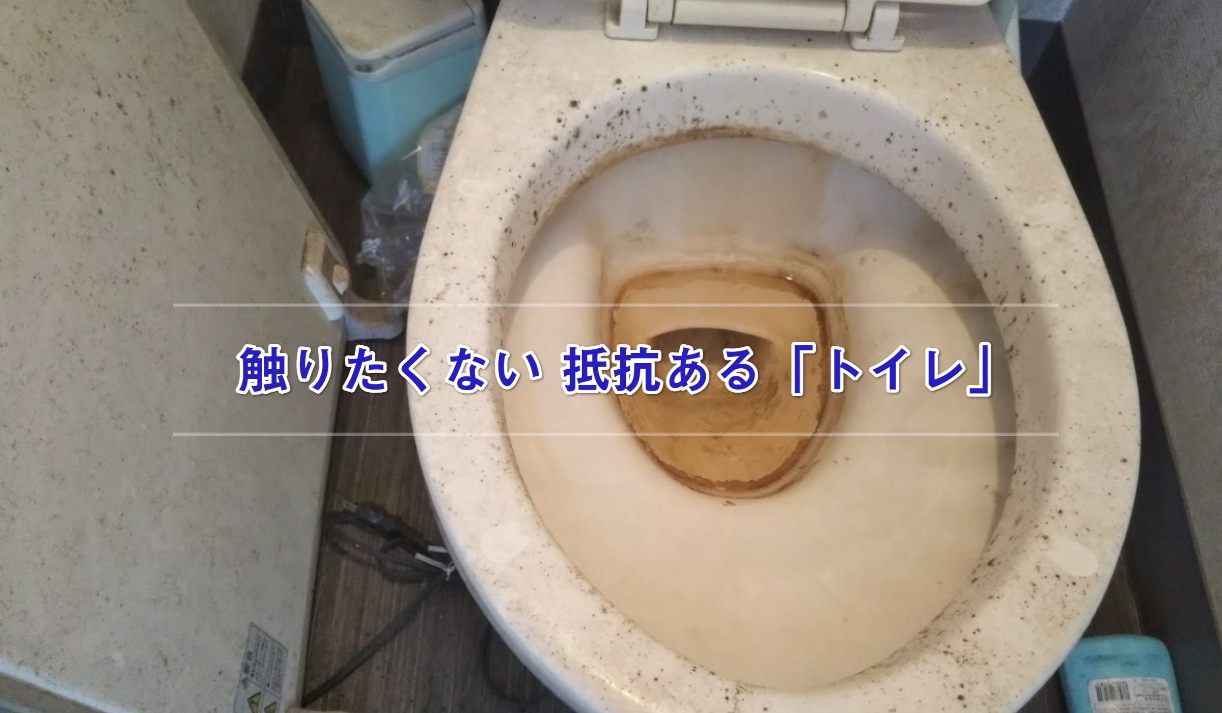 清掃前の洋式便器