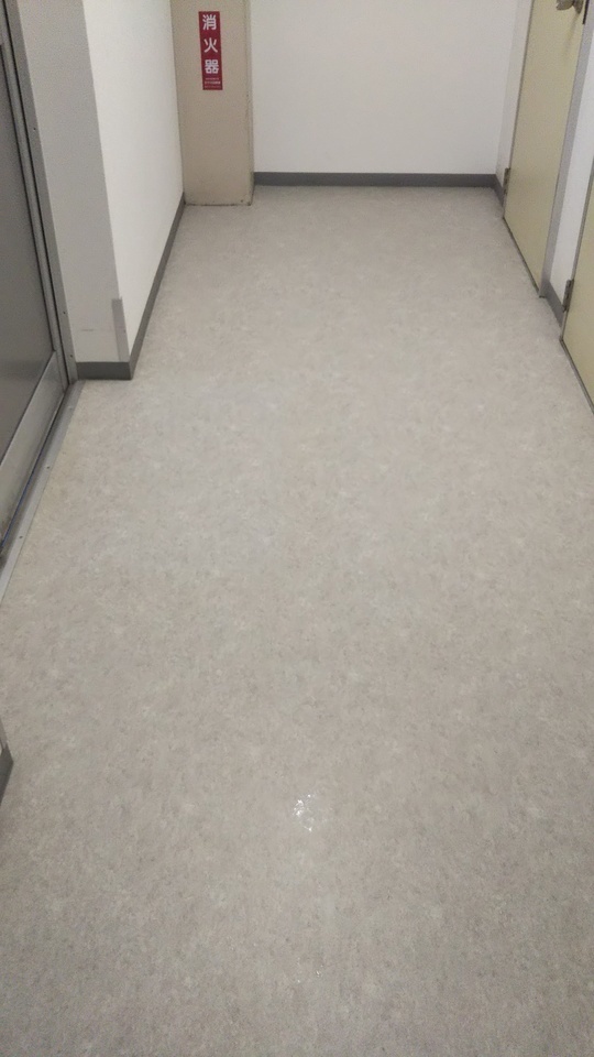 床洗浄：清掃後床