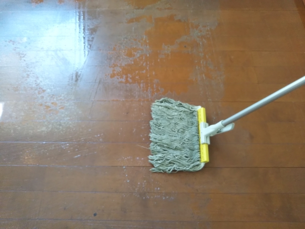 剥離作業：塗り込み
