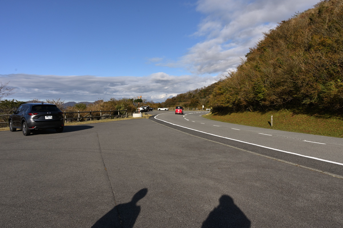 二人で歩く影